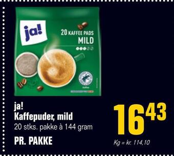 Ja! kaffepuder, mild