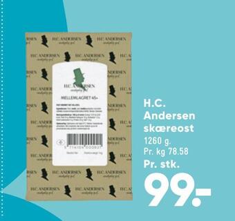 Bilka H.c. andersen skæreost tilbud