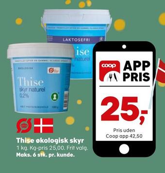 SuperBrugsen Thise økologisk skyr tilbud