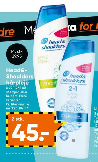 Bilka Head&­ shoulders hårpleje tilbud