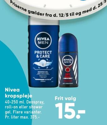 Bilka Nivea kropspleje tilbud
