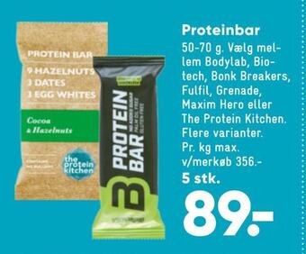 Bilka Proteinbar tilbud