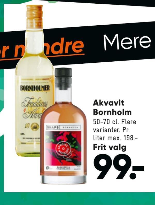 Akvavit bornholm tilbud hos Bilka