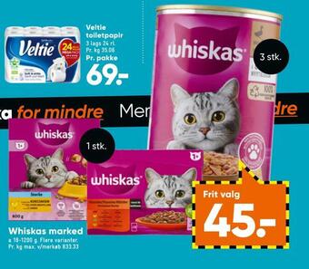 Bilka Whiskas marked tilbud