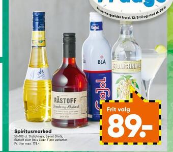 Bilka Spiritusmarked tilbud