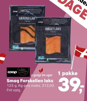SuperBrugsen Smag forskellen laks tilbud