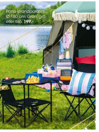Bilka Porto strandparasol tilbud