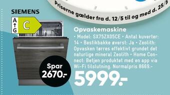 Bilka Opvaskemaskine tilbud