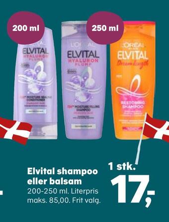 SuperBrugsen Elvital shampoo eller balsam tilbud