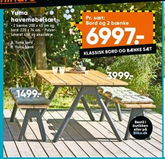 Bilka Yuma havemøbelsæt tilbud