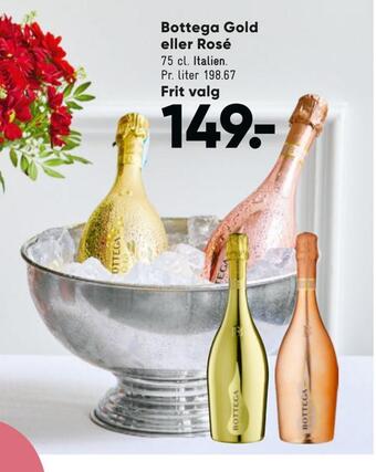 Bilka Bottega gold eller rosé tilbud