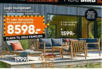 Bilka Lugo loungestol tilbud
