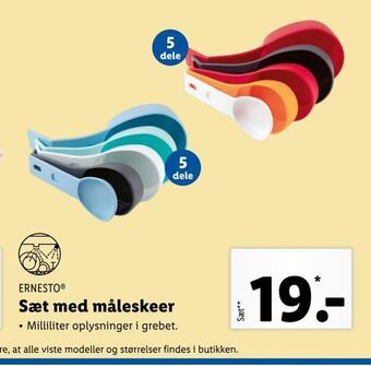 Lidl Sæt med måleskeer tilbud