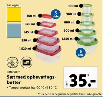 Lidl Sæt med opbevaringsbøtter tilbud