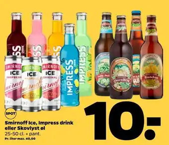 Smirnoff ice, impress drink eller skovlyst øl