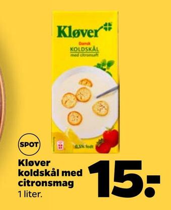 Kløver koldskål med citronsmag
