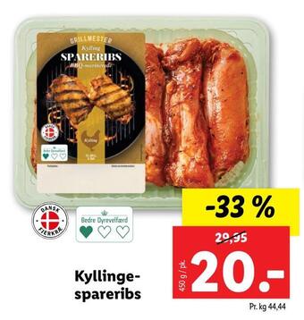 Lidl Kyllingespareribs tilbud