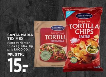 MENY Santa maria tex mex tilbud
