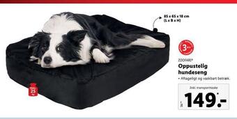 Lidl Oppustelig hundeseng tilbud
