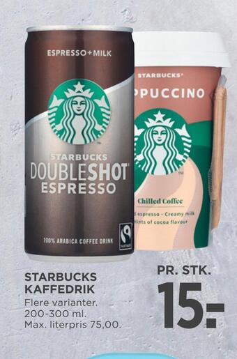 MENY Starbucks kaffedrik tilbud