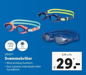 Lidl Svømmebriller tilbud