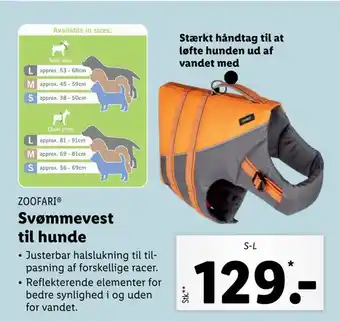 Lidl Svømmevest til hunde tilbud