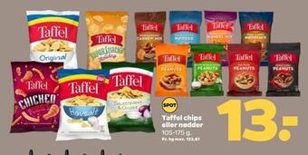Netto Taffel chips eller nødder tilbud