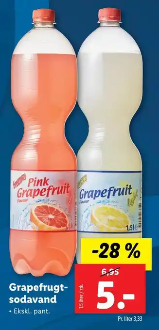 Lidl Grapefrugtsodavand tilbud