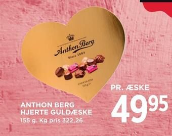 MENY Anthon berg hjerte guldæske tilbud