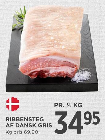 MENY Ribbensteg af dansk gris tilbud
