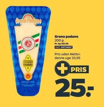 Netto Grana padano tilbud