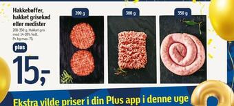 Føtex Hakkebøffer, hakket grisekød eller medister tilbud