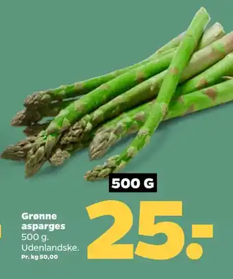 Grønne asparges