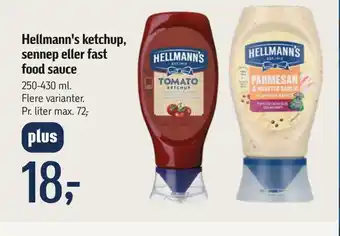 Hellmann's ketchup, sennep eller fast food sauce