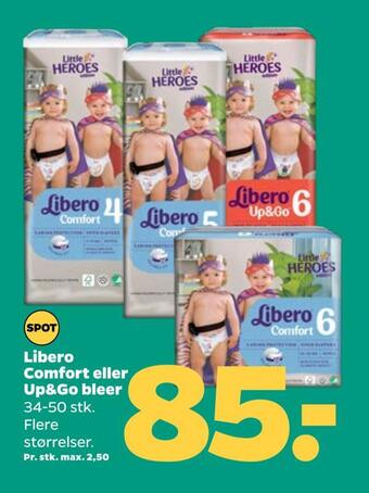 Netto Libero comfort eller up&go bleer tilbud