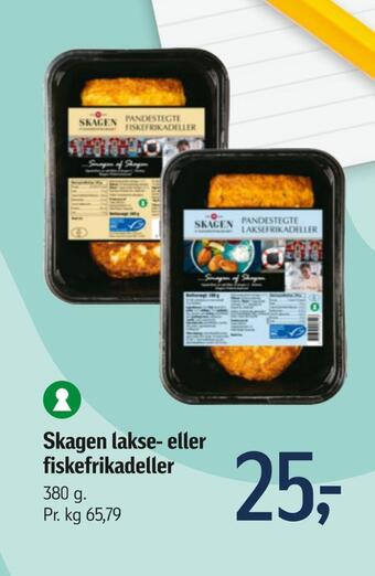 Føtex Skagen lakse- eller fiskefrikadeller tilbud