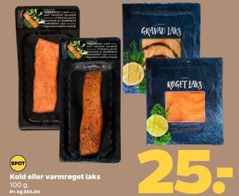 Netto Kold eller varmrøget laks tilbud