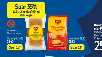 Føtex Spar 35% på schär glutenfri brød eller kager tilbud