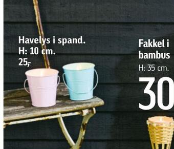 Føtex Havelys i spand tilbud