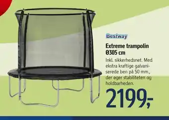 Føtex Extreme trampolin ø305 cm tilbud