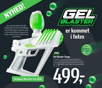Gel blaster surge