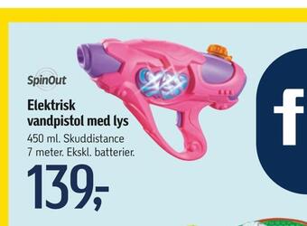 Føtex Elektrisk vandpistol med lys tilbud