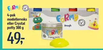 4-pak modellervoks eller crystal putty 300 g