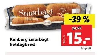 Lidl Kohberg smørbagt hotdogbrød tilbud
