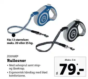 Lidl Zoofari rullesnor tilbud