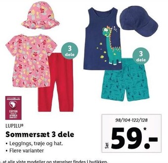 Lidl Sommersæt børn 3 dele tilbud