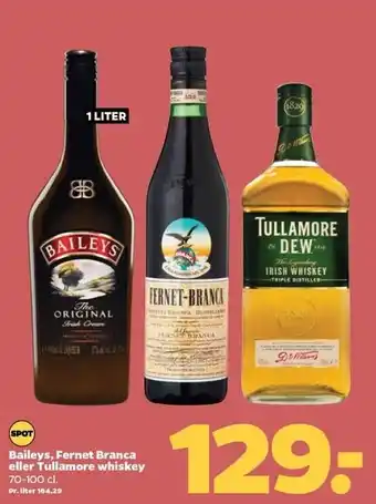 Netto Baileys, fernet branca el. tullamore whiskey tilbud