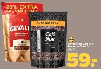 Netto Gevalia el. cafe noir instant refill kaffe tilbud
