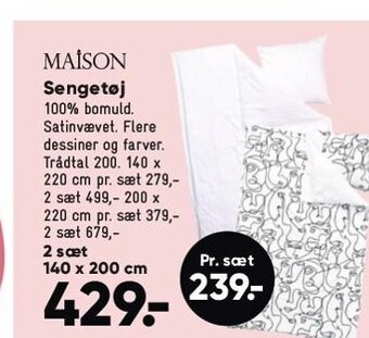 Bilka Maison sengetøj tilbud