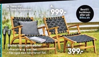 Bilka Siena loungemøbler tilbud